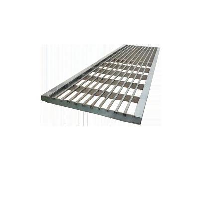 China Public square/side walk/sidewalk transit/stainless steel drain gutter cover grill parking lot covers storm drain grate for sale