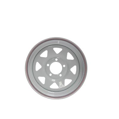 China Hard Steel Custom Spoke Trailer Wheel With 14X5.5 Valve Stem Wheels Edges 14 Special For Trailer Wheel for sale