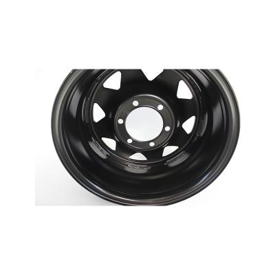 China Factory Wholesale Hard Car China 15 Inch Steel Wheel Rims 15X7/15X8/16X7/16X8/17X8 For Passenger Car for sale