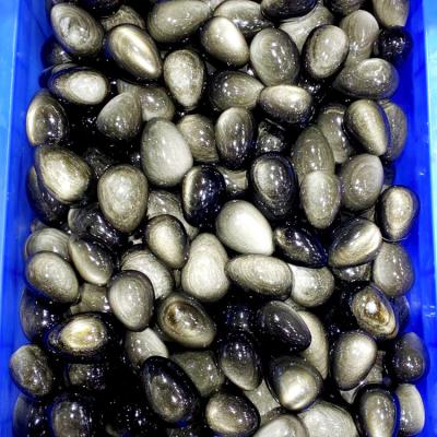 China Wholesale Natural Mexico Stone Crafts AAA Grade Mexico Gold Obsidian Eggs Form 5-7cm FengShui For Decoration Home Ornaments for sale