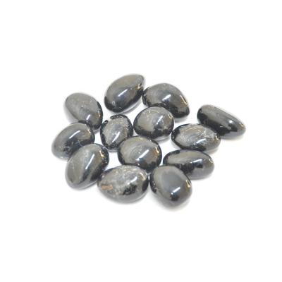 China Feng Shui Natural Gemstone Crafts 20-30mm Black Tourmaline Tumbled Stone for Healing Decoration Ornament for sale