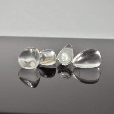 China 25-40mm Tumbled Stone Pendant Charm Bulk Clear Quartz Crystal In China Jewelry Accessories Natural Semi-precious Stone Rock Necklace for sale