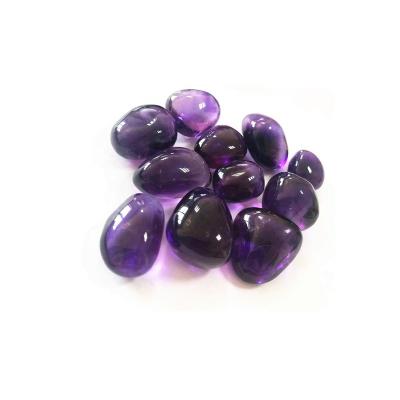 China 100% Natural Healing Grade Crystal Jewelry Accessories Amethyst Tumbled D.C.A. Stone Pendant Charm For DIY Making for sale