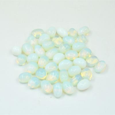 China China Semi-precious Stone Open Opalite 20-25mm Tumbled Stone For DIY Making Handmade Decoration Gift Powerful Healing for sale