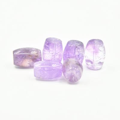 China Fashion Natural Crystal Gemstone 20-25mm Amethyst Barrel Shaped Loose Beads, Crystal Jewelry with Healing Energy for Jewelry Making CRNA for sale