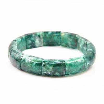 China High Quality Rounded Natural Stone Jade Bangle Beautiful Emerald Quartz Bangle Green Stone CLASSIC Wholesale Promotional Bracelets for sale