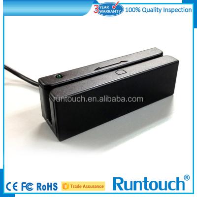 China POS Touch Small USB 3 Ways Runtouch RT-M123 System MSR Bi-Directional Magnetic Card Reader Alibaba for sale