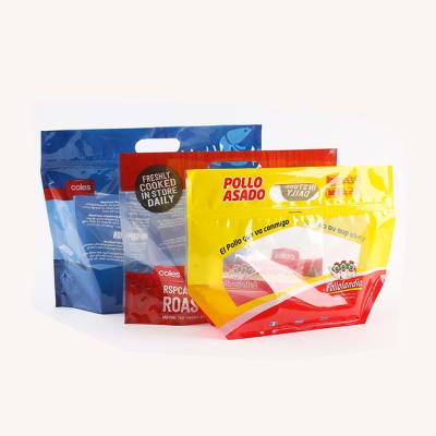 China Roasted Chicken Fence Customized Microwavable Antifog Plastic Package Packaging Bags for sale