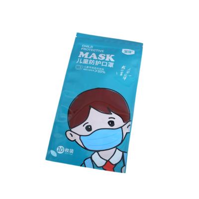 China Barrier Custom Design Plastic Bag Kids Face MA SK For Side Separate Packaging 3 Seal Bags Face Mask Individual Packaging for sale