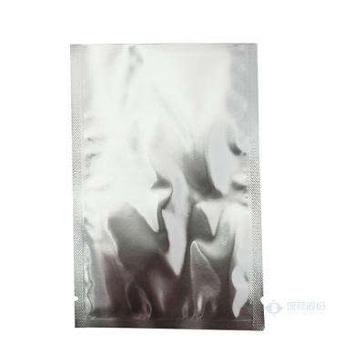 China Wholesale Barrier Gravure Printing Pure Aluminum Foil Backing Up Pouches Silver Heat Seal Mylar Bag With Window for sale