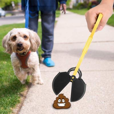 China Durable Portable No Smell Pick Up Toilet Easy To Use Poop Long Handle Dog Pooper Scooper For Outdoor Travel for sale