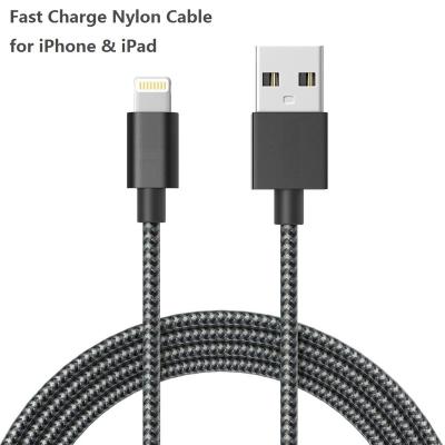 China Compatible For All 2019 USB Nylon Braided Fast Charge 2.1A MFi Certified Dual Device China Factory Custom Logo Dual Data Cable For iPhone X/xs/8/7 /6/5s for sale