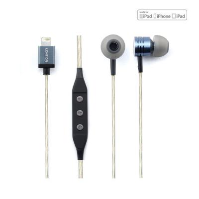 China In-ear best quality MFI certified digital wired headphone earbuds with powerful bass earphone for sale