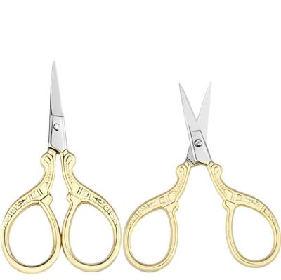 China Durable new vintage stainless steel decal gold multi-function nail clipping scissors for sale