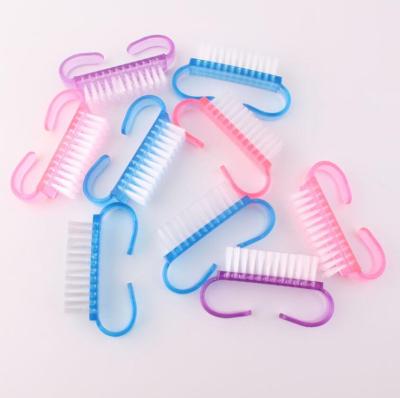 China Beauty Salon Nail Art Tools Nail Cleaning Brush Professional Small Horn Nail Brush Layer Ash Dust Cute Nail Brush for sale