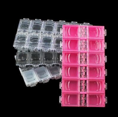 China New Design Eco-friendly Nail Jewelry Decoration Rhinestone Nail Box Plastic Nail Container Box For Storage for sale