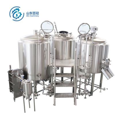 China Hotels 1000L Turnkey Beer Brewery Equipment Brewing Brewery Craft Beer Equipment for sale