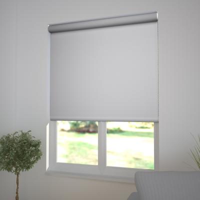 China Roller Blackout Window Shades , Thermal Insulated Fabric Gray Roller Blinds Shades Custom Made for sale