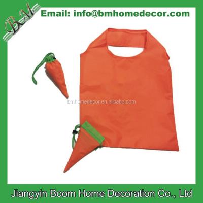 China Vegetable Shopping Bag Shape Shopping Bag/Foldable Carrot Shopping Bag /Carrot Folding Bag for sale