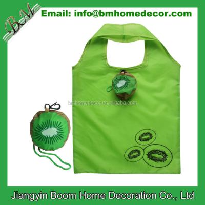 China Kiwi Fruit Shape Shopping Bag/Kiwi Foldable Shopping Bag/Kiwi Folding Bag for sale