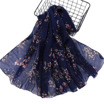 China Bali chat popular Chinese style hijab scarf floral print scarf factory direct sales hijab scarf LSY022 2020 for sale