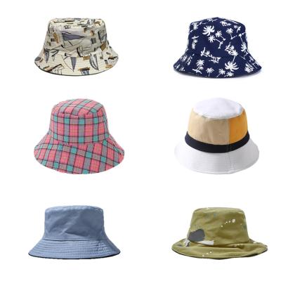 China New LYX21 Daily Life Style Double Side Fashion Street Bucket Hat Unisex Fisherman Hats for sale