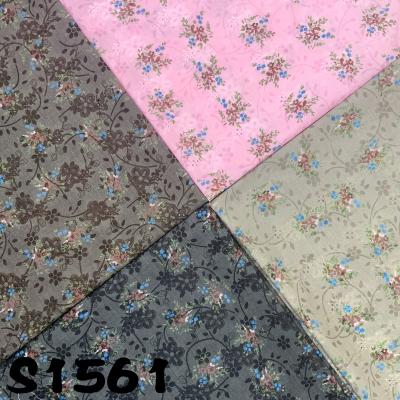 China S1561 breathable cotton, polyester scorching bottom fabric with embroidery and digital printing technology can be used as garments and skirts. for sale