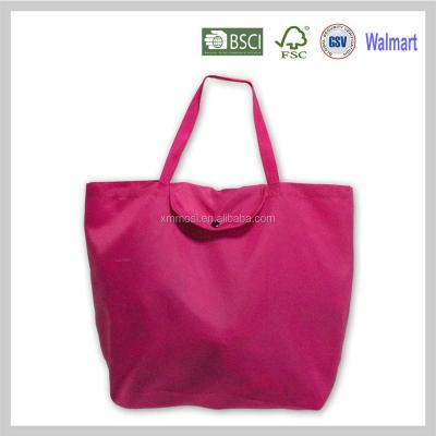 China Foldable Folding Shopping Bag Factory Custom Tote Bag 210D Polyester Promotional Foldable Tote Bag for sale