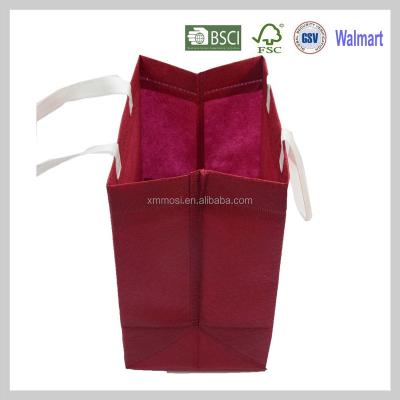 China Ultrasonic Heat Seal Handled Cheap Nonwoven Shopping Bag For Promotion for sale