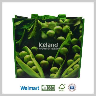 China 2017 Hot Sale Rope Handle Lamination PP Woven Shopping Bag For Supermarket for sale