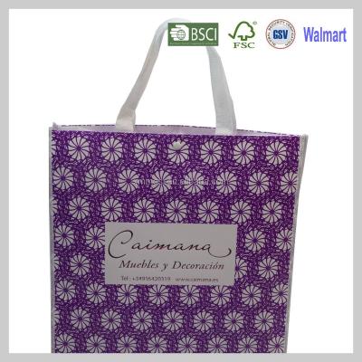 China Supermarket Lamination Bag Handled Non Woven Shopping Bag for sale