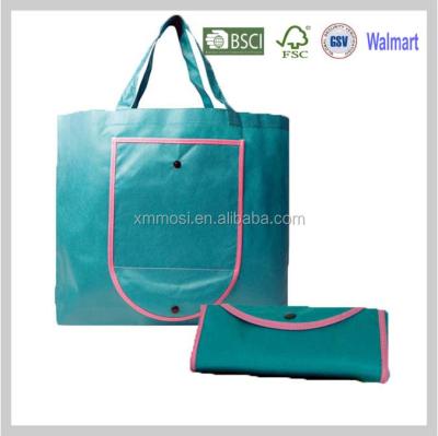 China Wallet Folding Foldable Non Woven Shopping Bag For Promotion for sale