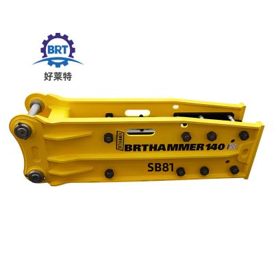 China Hydraulic Excavator CE Hammer Breaker Chisel Rock Drill Sb81 Hammer For Construction Work 140mm Supplied Mainbody 1740kg for sale