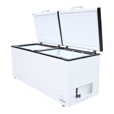 China Single-temperature Commercial Logo Can Be Customized Double Door Freezer For Frozen Foods. for sale