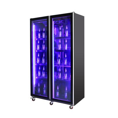 China 2022 Hot Selling Single-temperature Glass Door Drinks / Beer / Wine Display Fridge for sale