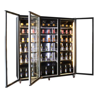 China Hot Selling Single-temperature Glass Door Drinks Beer Fridge Commercial Refrigerator Display Cabinet for sale