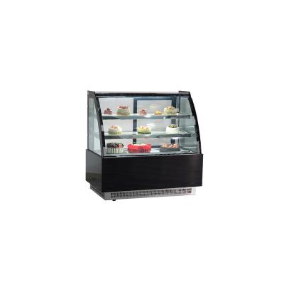 China Best Seller Curved Glass Type Cake Showcase Single-temperature Cabinet for sale