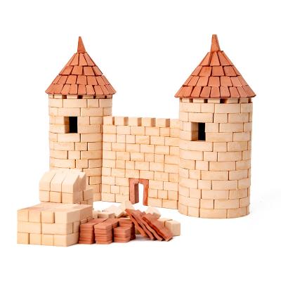 China Small Soft Architect-Twin Towers Castle Ceramic Building Set With 352 Pcs ROD Educational Toy For 5 Year Old Children Great Gift for sale