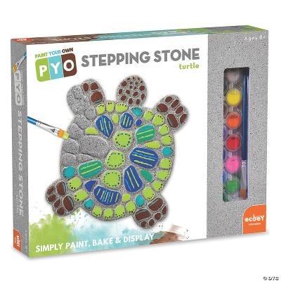 China Hand Painted Children's Painting Toys Turtle Cement Stepping Stone Tool Kit Outdoor Stone Cute Desktop Decoration for sale