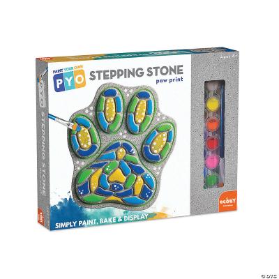 China Children's Painting Toys China Factory Best Selling Paw Print Cement Stepping Stone Hand Painted Stones for sale