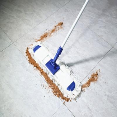 China Viable Chinese manufacturer for economical cotton dust mop cleaning flat brooms with aluminum pole material for sale