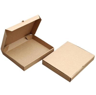 China Recyclable Custom Printed Kraft Paper Corrugated Cardboard Pizza Boxes Take Out Containers Gift Packing Take Out Boxes For Food for sale