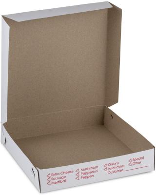 China Recycled Materials Kraft Paper Pizza Box With Custom Logo for sale