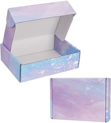 China Recycled Materials Cardboard Light Purple Box For Gift for sale