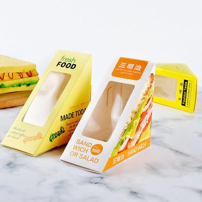 China Recycled Materials Logo Sandwich Paper Tray Custom Wholesale White, Paper Box For Sandwich With Printing for sale