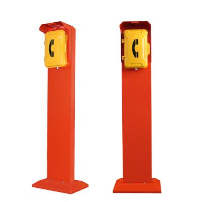 China Vandal Resistant Metal SOS Platform Railway Telephone Booth, Vandal Proof Emergency Telephone for Subway Station for sale