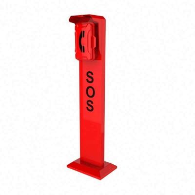 China Aluminum alloy die-casting phone body vandal resistant emergency telephone pillar for roadside, outdoor waterproof phone booth for emergency for sale