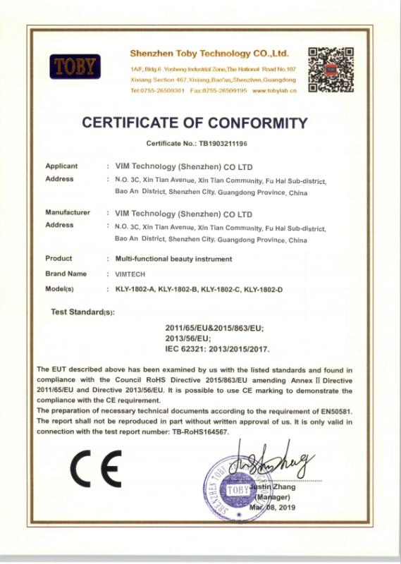 CE - VIM Technology (Shenzhen) Co., LTD