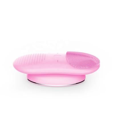 China Silicone+ABS best wirelss charging brushes and facial cleaning tools waterproof facial Massager for sale