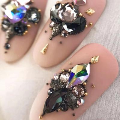 China DIY 2022 2022 designers Logo Nail Art Rhinestone Charms Crystal Decoration metal 3D Logo Zircon Luxury Brand Name of Kawaii for sale